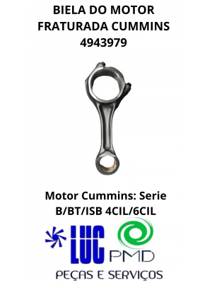 BIELA DO MOTOR FRATURADA CUMMINS 4943979