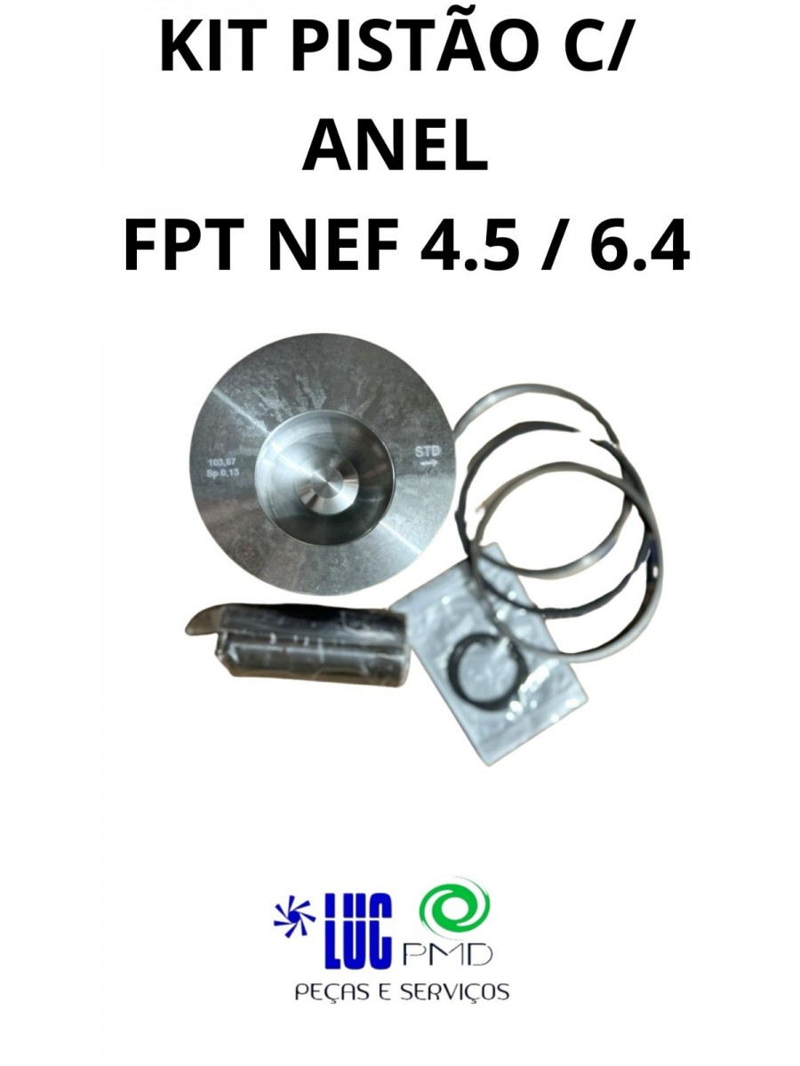 KIT PISTÃO C/ ANEL  FPT NEF 4.5 / 6.4