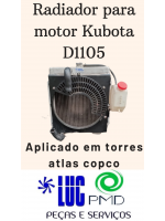 Radiador para motor Kubota D1105