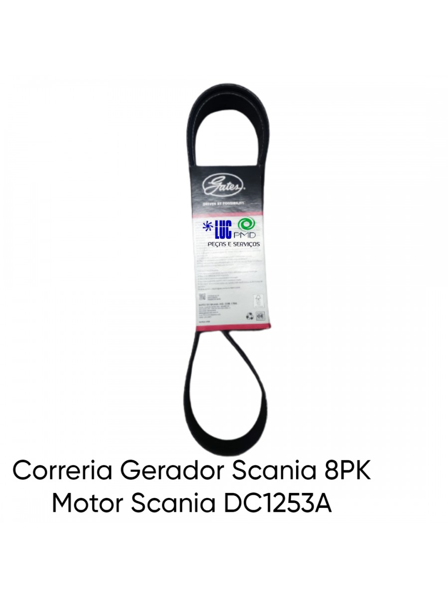 Correria Gerador Scania 8PK